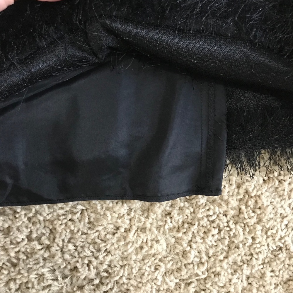 W by Worth Black dress with frill bottom - Picture 4 of 7